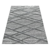 thumbnail of Teppich Wohnzimmer 3D Boho Modern Waschbar Strapazierfähig Esszimmer OEKO-TEX Grau 120x170 cm Schadstoffgeprüft – GENF von Kadima Design