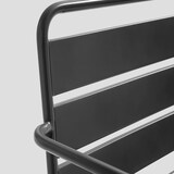 thumbnail of Poltrona bassa da giardino in metallo grigio antracite