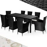 thumbnail of CASARIA® Polyrattan Sitzgruppe mit WPC Tisch 8+1 Schwarz