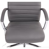 thumbnail of Bureaustoel Valais grijs/Kunstleer