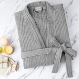 thumbnail of WellHome - Bademantel L/XL 100% Baumwolle in Grau