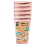 thumbnail of Pronappe 89114I 20x 15 Pappbecher, 20 cl - Rosa