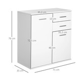 thumbnail of Armario Gabinete Consola Aparador Buffet Mueble Organizador 2 Puertas 2 Cajones