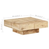 thumbnail of Table basse 80x80x28 cm Bois de manguier massif Modèle Apex Panorama Stella