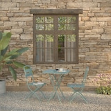 thumbnail of Ensemble table & 2 chaises Bistro Breeze - Veba couleur bleu