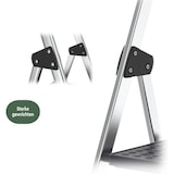 thumbnail of BRASQ Huishoudtrap 4 -treden Zilver - keukentrap inklapbaar aluminium voor Particulier en professioneel gebruik - Trap Ladder - Anti slip
