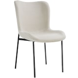 thumbnail of tectake Chaise rembourrée avec un tissu robuste ergonomique noir/blanc - 405218