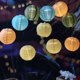 thumbnail of LED Solar Lichterkette Lampion 10 bunte Lampions Garten Balkon Terrasse L: 4,5m