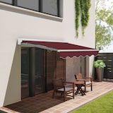 thumbnail of Wasabi - Toldo Exterior Enrollable 4x2,5 Granate Poliéster – Estructura Semicofre de Aluminio – Lona Protección Solar