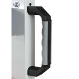 thumbnail of PROREGAL Rollwagen mit 4 Schlitzplatten | HxBxL 126x106x73cm | Lichtgrau