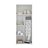 thumbnail of Dmora Armadio multiuso Forcola, Mobile multifunzione portascope, Guardaroba a 2 ante, 78x35h190 cm, Bianco