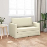 thumbnail of vidaXL Schlafsofa 110cm Creme Kunstleder