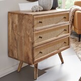 thumbnail of WOHNLING Sideboard 80x75x40 cm Mango Massivholz Anrichte Kommodenschrank
