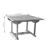 thumbnail of Gartenmöbel Set 4tlg mit Eckbank Teak Gartentisch ausziehbar 180-240 cm KUBA/ARUBA