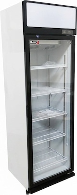 thumbnail of Romux® Glastürkühlschrank MB 380 Liter 1 Tür Belüftet | Professioneller Getränkekühlschrank mit Glastür & LED