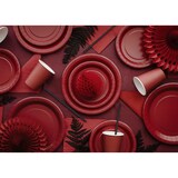 thumbnail of 6 Pappteller 18cm Partyteller Einwegteller plastikfrei Partygeschirr Geburtstag Kindergeburtstag Partydeko Tischdeko Dunkelrot