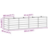 thumbnail of Helloshop26 - Vaso moderno 240 x 80 x 75 cm design industrial para uso interno/externo em aço cinza claro 02_0059192