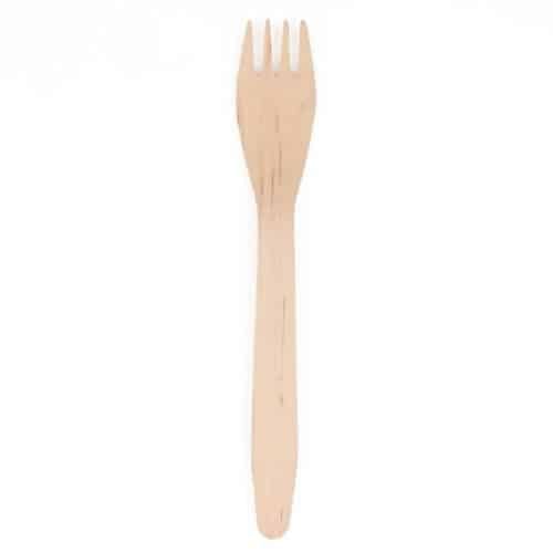 Ekoe Forchetta in legno monouso biodegradabile 16,5 cm 100 pz