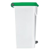 thumbnail of ROSSIGNOL Poubelle de tri 80L à pédale UTILO blanc/vert