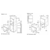 thumbnail of Bosch Serie  2, Einbau-Mikrowelle, 60 x 38 cm, Schwarz BFL623MB3