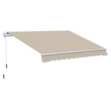 thumbnail of Toldo Manual Plegable de Aluminio con Manivela Terraza Balcón 395x245 cm Beige