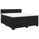 thumbnail of vidaXL Boxspringbett mit Matratze Schwarz 180x200 cm Samt
