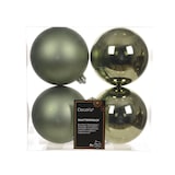 thumbnail of 4 Weihnachtskugeln 10cm Kunststoff klassisch & bruchsicher Christbaumkugeln Weihnachtsbaumkugeln Christbaumschmuck Weihnachtsbaumschmuck Rosmarin