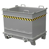 thumbnail of Baustoffcontainer BC 1000 lackiert RAL7005 Mausgrau Stapler Anbaugerät