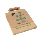 thumbnail of 15 Kompostbeutel aus Papier mit Henkel 10 l 28 cm x 22 cm x 14 cm braun "bedruckt"