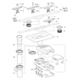 thumbnail of Geberit Rohbauset Cleanline f Rinne Cleanline Abgang senkrecht DN50
