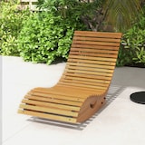 thumbnail of Outsunny Sedia a Dondolo da Giardino a S in Legno e Seduta Ergonomica