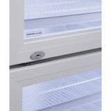 thumbnail of METRO Professional Frigorífico para bebidas GSC2360DD, plástico/aço/vidro, 62x63.6x175.3 cm, 347 L, ventilação por ventoinha, 180W, fechadura, branco