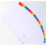 thumbnail of Exacompta, Separatore alfabetico A/Z, cartoncino bianco 160 gr, tasti colorati, A4