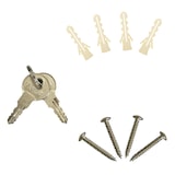 thumbnail of Briefkasten Wandbriefkasten Postkasten mit Zeitungsrolle Namensschild schwarz D1