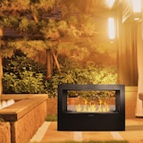 thumbnail of Camino a bioetanolo da terra per interno esterno Giotto S Nero 100x30x70