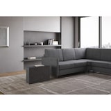 thumbnail of Consolle allungabile 90x42/302 cm Evolve Antracite Spatolato con panca inferiore