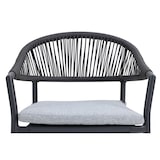 thumbnail of METRO PROFESSIONAL Stapelstoel met armleuningen, incl. kussen, staal/polyrattan/polyester, grijs