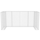 thumbnail of vidaXL Gabionen-Mülltonnenverkleidung für 3 Tonnen Stahl 250x100x120cm