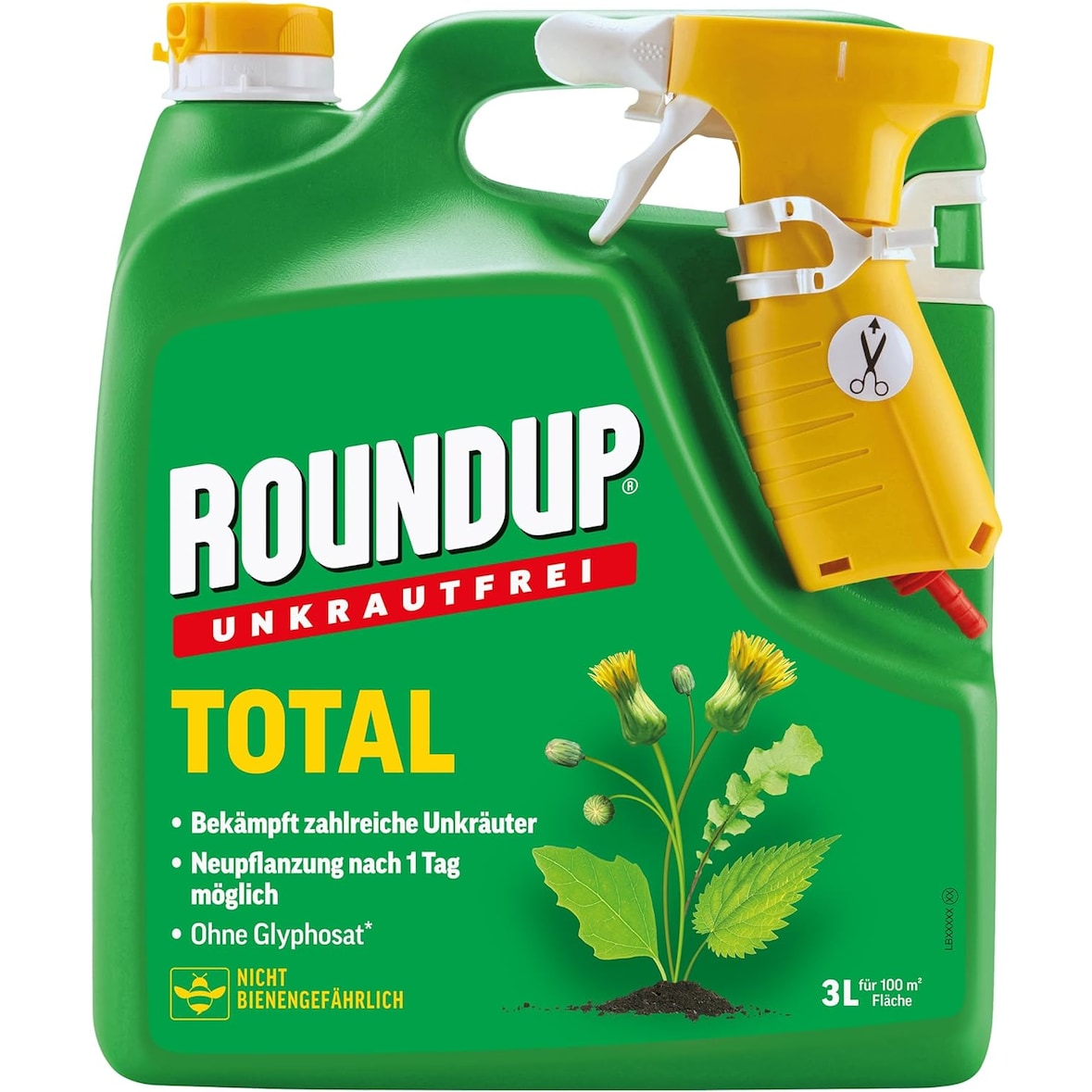 Roundup Unkrautfrei TOTAL, 3 L Sprühflasche