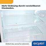 thumbnail of Exquisit Kühlschrank mit Gefrierfach, 107 Liter, 4-Sterne-Gefrierfach, Kompakt, klein, KS15-4-051C inoxlook-az
