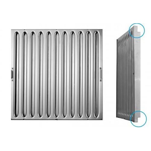 Flammschutzfilter Bauklasse A 500x500x40 mit Adapter für 20 mm Aufnahme