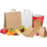 thumbnail of VASOMADRID S.L., Bolsa papel kraft, 32+16x27 cm, Caja de 250 uds, 80 g, asa plana, ref. bpa00232