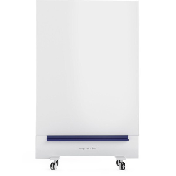 Magnetoplan Weißwandtafel Schreibtafel Infinity Wall Mobil - mit Rollen - 88x118cm - Rahmenlos - magnetisch