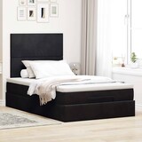 thumbnail of vidaXL Ottoman-Bett mit Matratzen Schwarz 120x190 cm Samt
