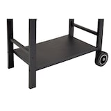 thumbnail of Tarrington House Barbecue a carbone Gouette, acciaio / legno, 130 x 56 x 90 cm, con 2 tavolini laterali, 2 ruote, nero