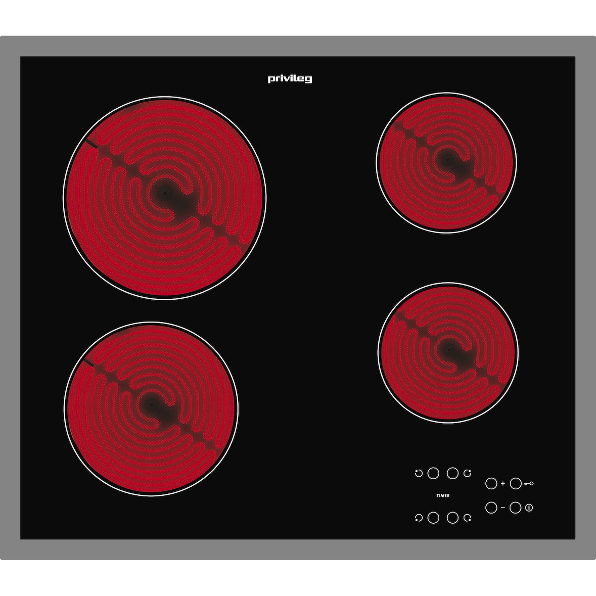 PRIVILEG PCTAC K6042 IN Glaskeramik Elektro Kochfeld Breite 58 cm autark