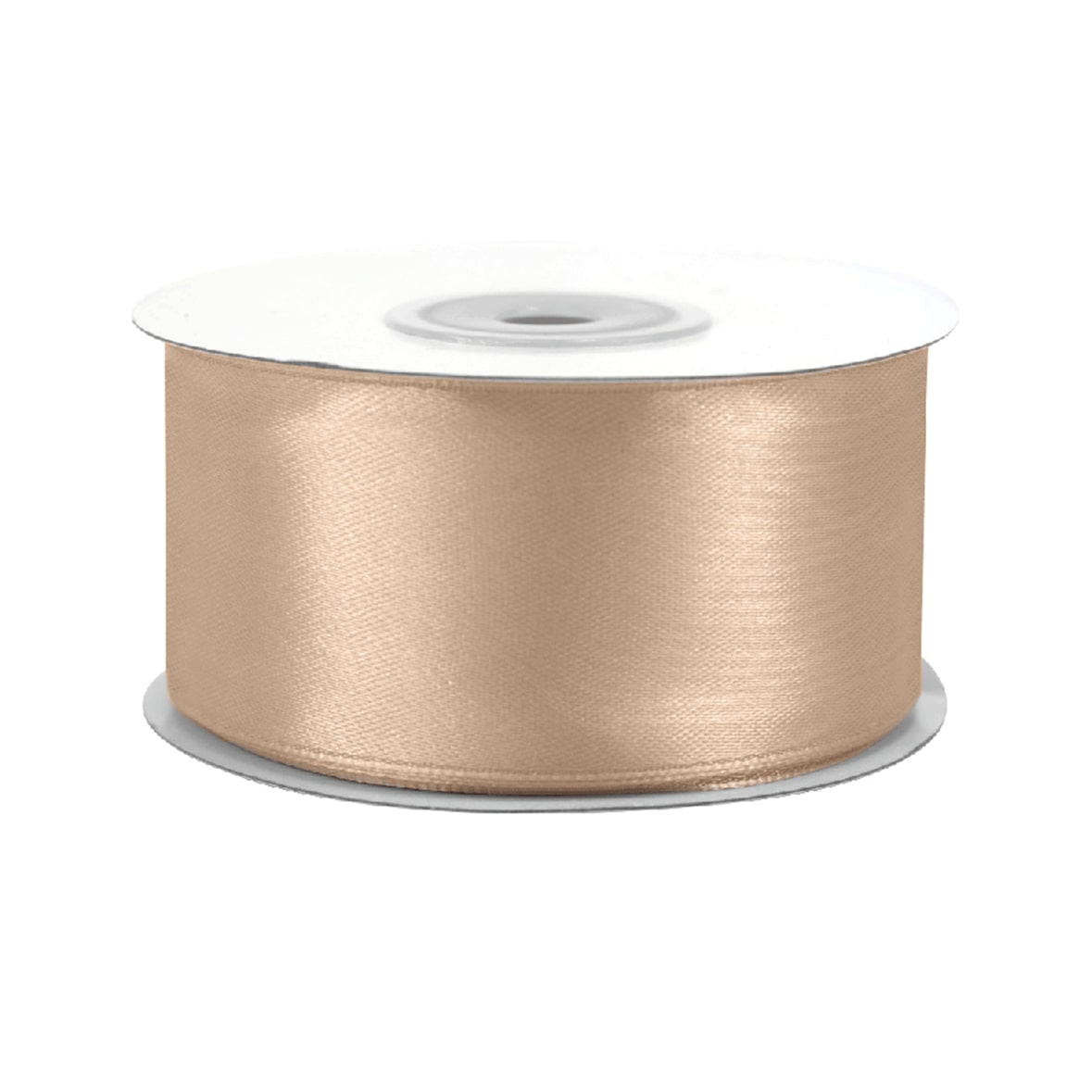 38mm Satinband 25m Schleifenband Geschenkband Dekoband Breites Stoffband Sand Beige