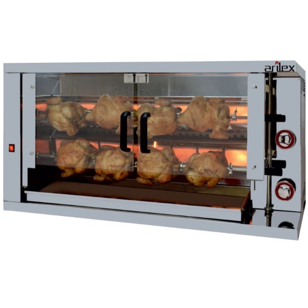 Parrilla Vertical De Pollo A Gas 2 Brochetas 1
