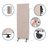 thumbnail of Mittelstück zu Trennwand System FLEXMIUT taupe hjh OFFICE