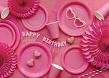thumbnail of PartyDeco, Tischdecke, synthetisches Material, 137 x 183 cm, 25 Stück, dunkelrosa
